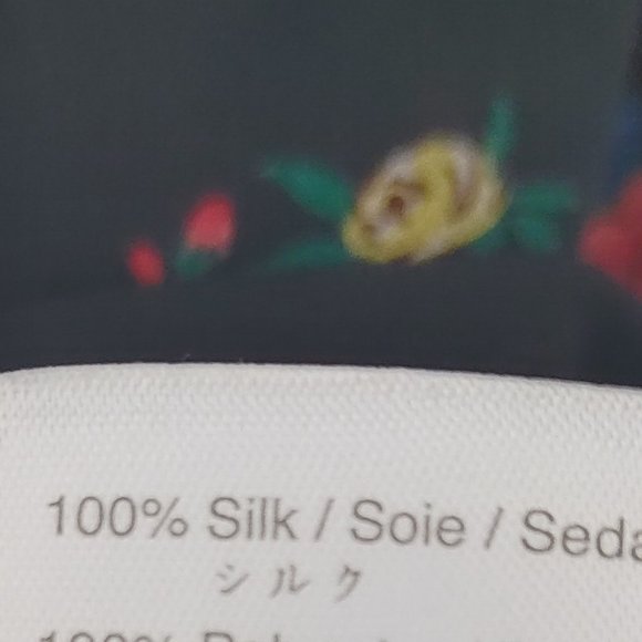 MO&Co. 100% Silk Floral Long Sleeve Dress - Picture 6 of 6